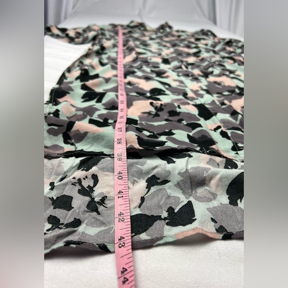 Anthropologie Maeve Rita Floral Tunic Blouse Top Longline Button Up Oversized S - Picture 11 of 12